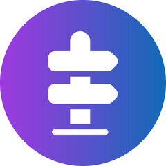 right way gradient icon