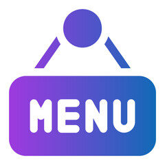 menu gradient icon