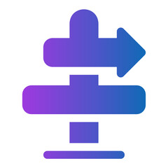 right arrow gradient icon