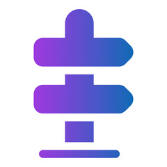 right way gradient icon