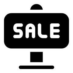 sale glyph icon
