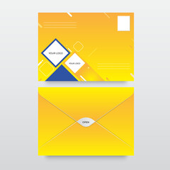 template letter yellow