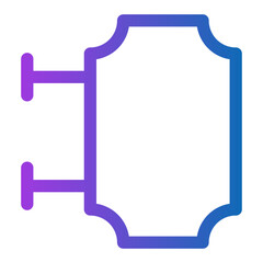signage gradient icon