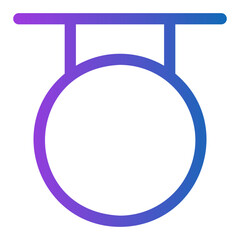Fototapeta premium signaling gradient icon