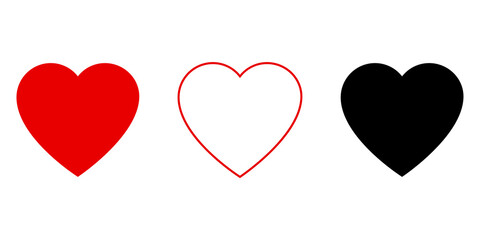 Red heart. Romantic background. Happy valentine day background. Vector illustration. stock image. - obrazy, fototapety, plakaty