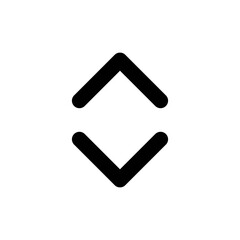 up and down icon - outline style