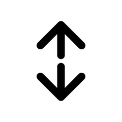 up and down icon - outline style
