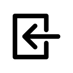 login icon - outline style