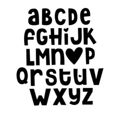 26 english letter alphabet love lettering