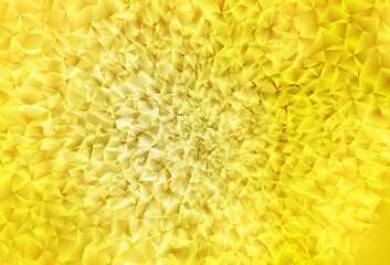 Light Yellow vector gradient triangles pattern.