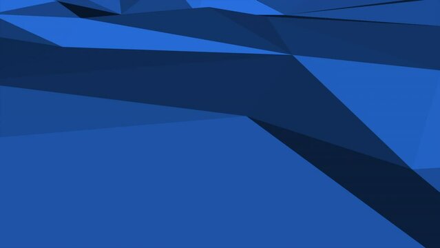 Dark blue low poly abstract shapes, business and corporate style background