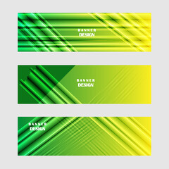set of abstract banners