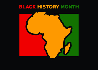 Celebrate of Black History Month design. Vector illustration and icon symbol. Logotype and word mark.