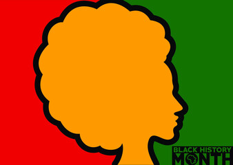Fototapeta na wymiar Celebrate of Black History Month design. Vector illustration and icon symbol. Logotype and word mark.
