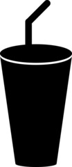  soft drink icon. Simple glyph illustration.eps