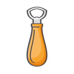 bottle pull opener isolated