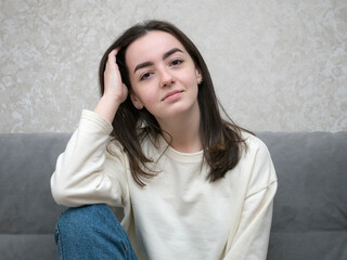 young girl with brown eyes