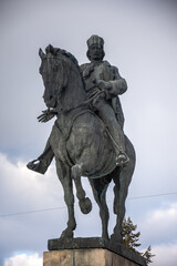 Romania, The statue of Avram Iancu from Târgu Mureş, February 2022 