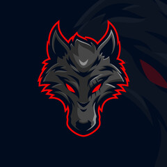 Wolf masscot logo esport premium vector © sigitwmrt