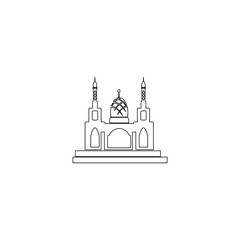 mosque icon logo image vector illustration