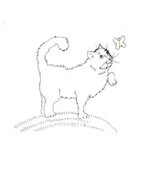 black and white isolated contour images. Children's illustration