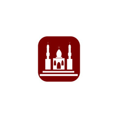 mosque icon logo image vector illustration