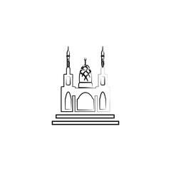 mosque icon logo image vector illustration