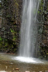 Fototapeta na wymiar Taxopamba Waterfall outside of Otavalo, Ecuador