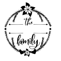 the family signs inspirational quotes, motivational positive quotes, silhouette arts lettering design