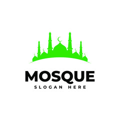 Mosque Logo Vector, Mosque Logo Template, Mosque Creative Logo Design Vector