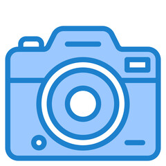 camera blue style icon