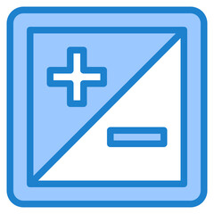 Obraz premium exposure blue style icon