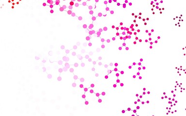 Light Pink vector backdrop with artificial intelligence data.