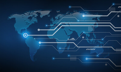 Technology graphic design background. Vector illustration. Vector Abstract technology circuit lines. Technology vector background.Eps10 vector illustration.