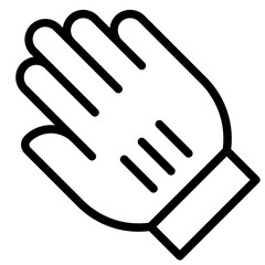 hand outline style icon