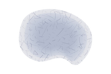 Blue mold. A fungus stain, a dirty, damp blot. Fungus in a humid environment on the surface. Reproduction of bacteria, mold icon. Mildew on the wet wall or indoors, health hazard. Vector illustration