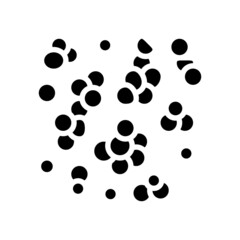 lentil nut glyph icon vector. lentil nut sign. isolated contour symbol black illustration