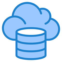 cloud blue style icon