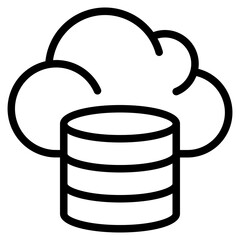 cloud outline style icon