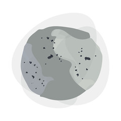 Damp mold. A fungus stain, a dirty. Fungus in a humid environment on the surface. Reproduction of bacteria, mold blot icon. Mildew on the wet wall or indoors, health hazard. Vector illustration.