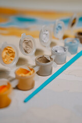 paints on canvas