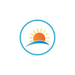 Sun Vector illustration Icon template design