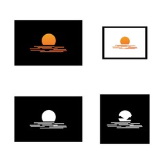 Sun Vector illustration Icon template design