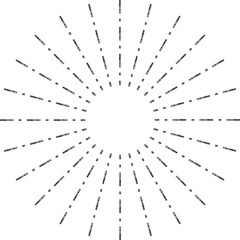 Obraz premium 集中線 フレーム枠 白黒 かすれ 手描き