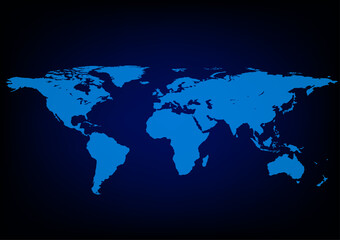 Fototapeta na wymiar graphics design map world blue background vector illustration