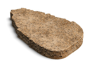 Sri Lanka Map sand rock ground Ceylon Map texture 3d illustration