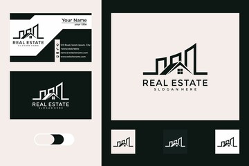 real estate with building logo design