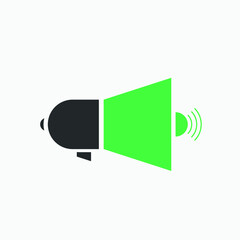 Advertising marketing icon vector. Business promotion. Megaphone 

