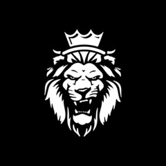 lion with a crown logo
