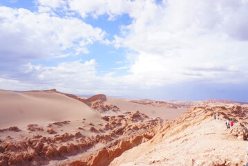 チリにあるアタカマ砂漠の月の谷
